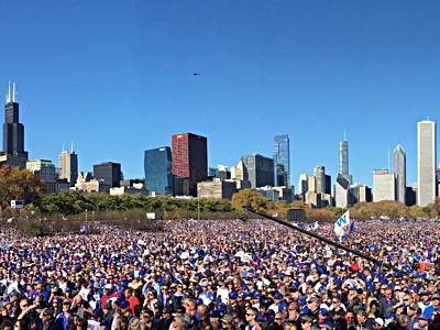 The Cubs' Post-Win Celebration Was the Largest Gathering of People in ...