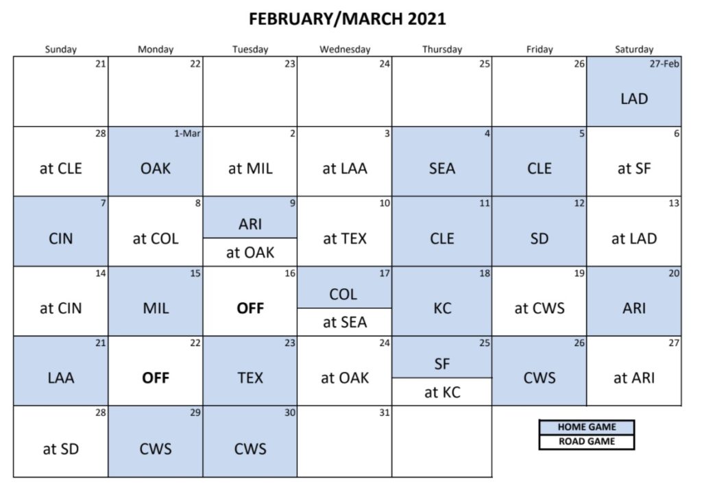 Chicago Cubs Announce 2021 Spring Training Schedule Bleacher Nation