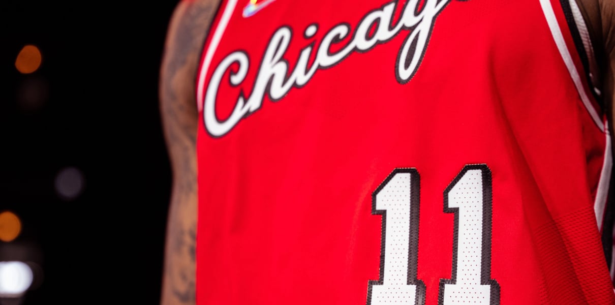 Chicago Bulls Ayo Dosunmu Red 75th Anniversary City Jersey
