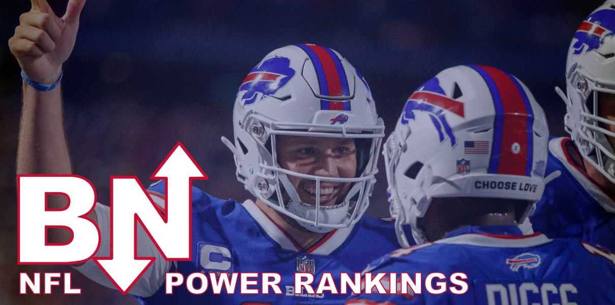 Bleacher Nation NFL Power Rankings: Bills, Chiefs the Cream of the Crop,  Brady is Back, Hurts and the Eagles are For Real - Bleacher Nation