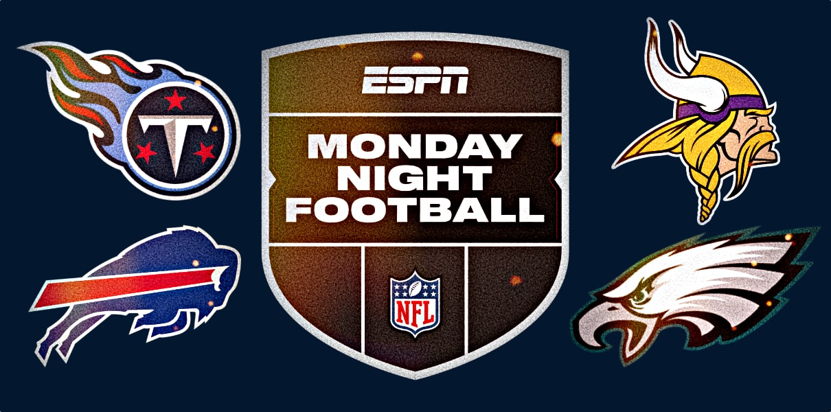 Monday Night Football: Titans at Bills (6:15 CT), Vikings at