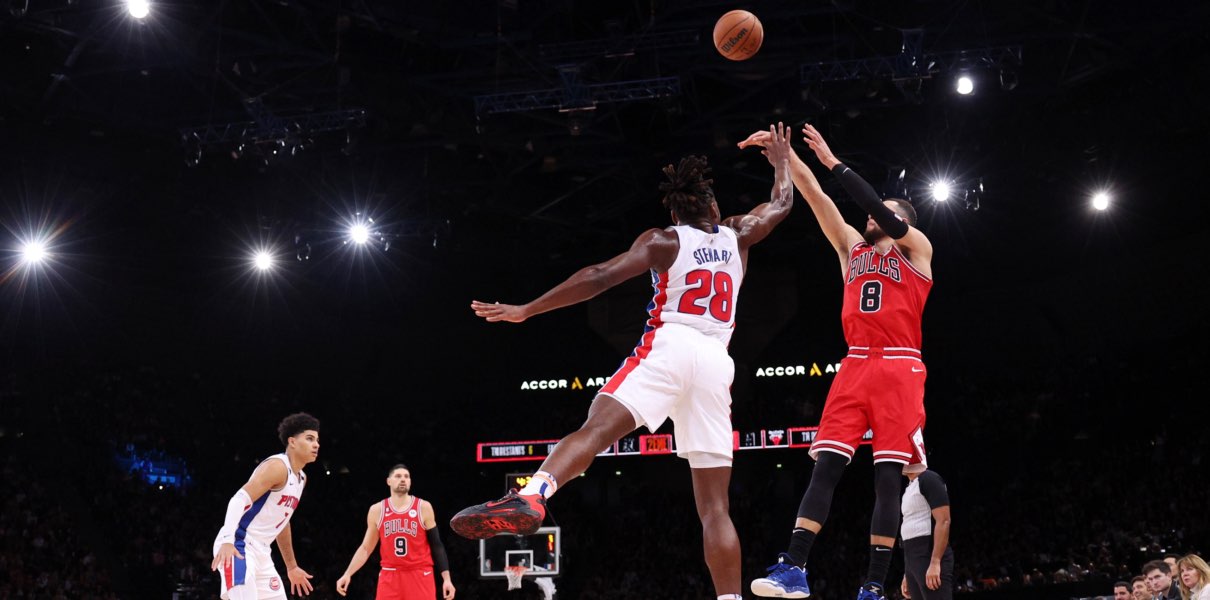 NBA in Paris: Zach LaVine scores 30 as Bulls dominate Pistons