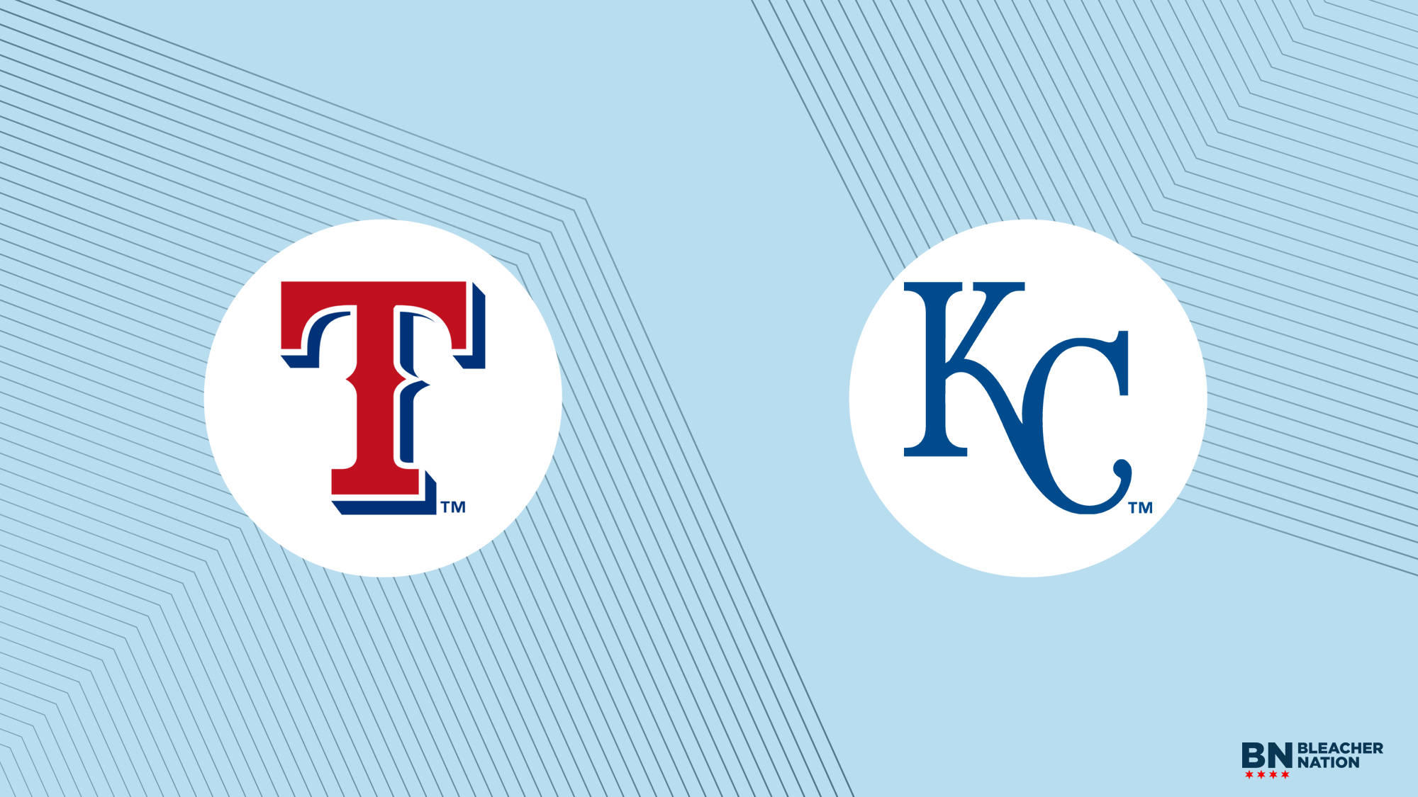 What channel is the Texas Rangers game on today vs. Kansas City Royals?