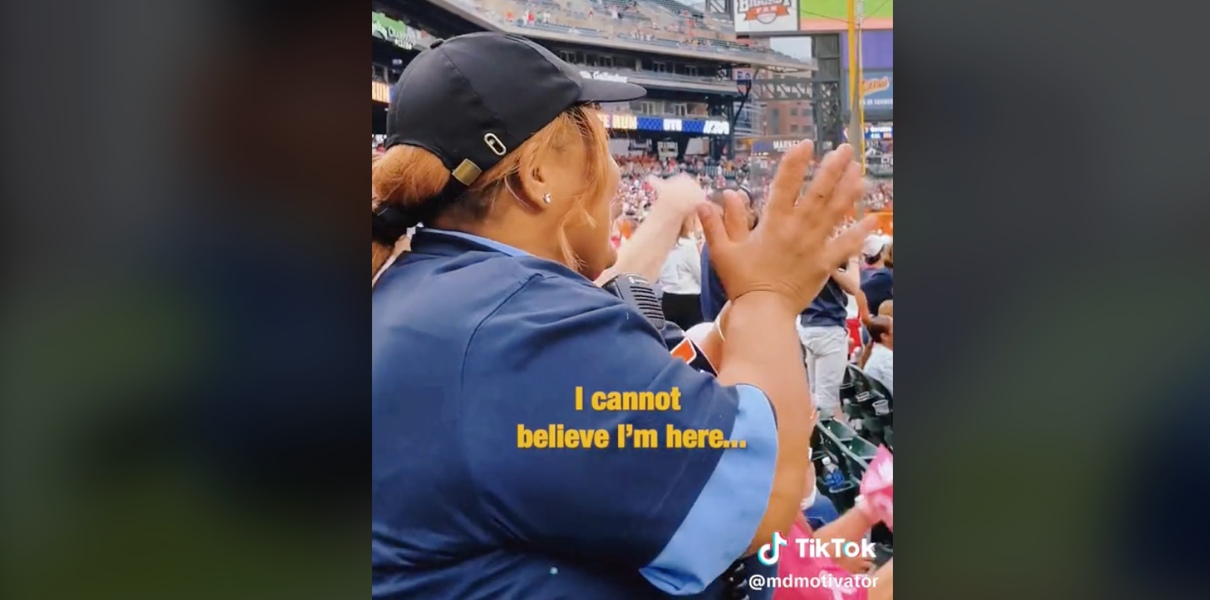 Something Nice: A Mother Gets a Surprise Trip to a Tigers Game for Mother's  Day, Just Because (UPDATE) - Bleacher Nation