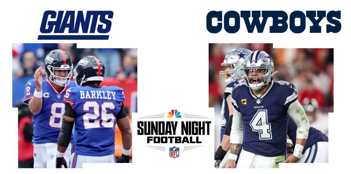 Sunday Night Football: Giants vs. Cowboys – Lineups, Broadcast Info, Game  Thread, More