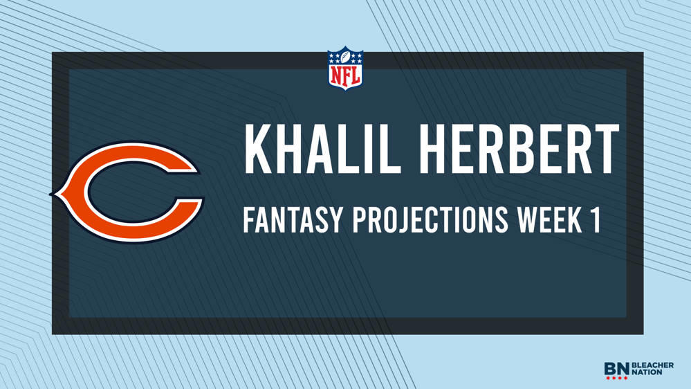 Khalil Herbert Fantasy Week 1: Projections vs. Packers, Points and