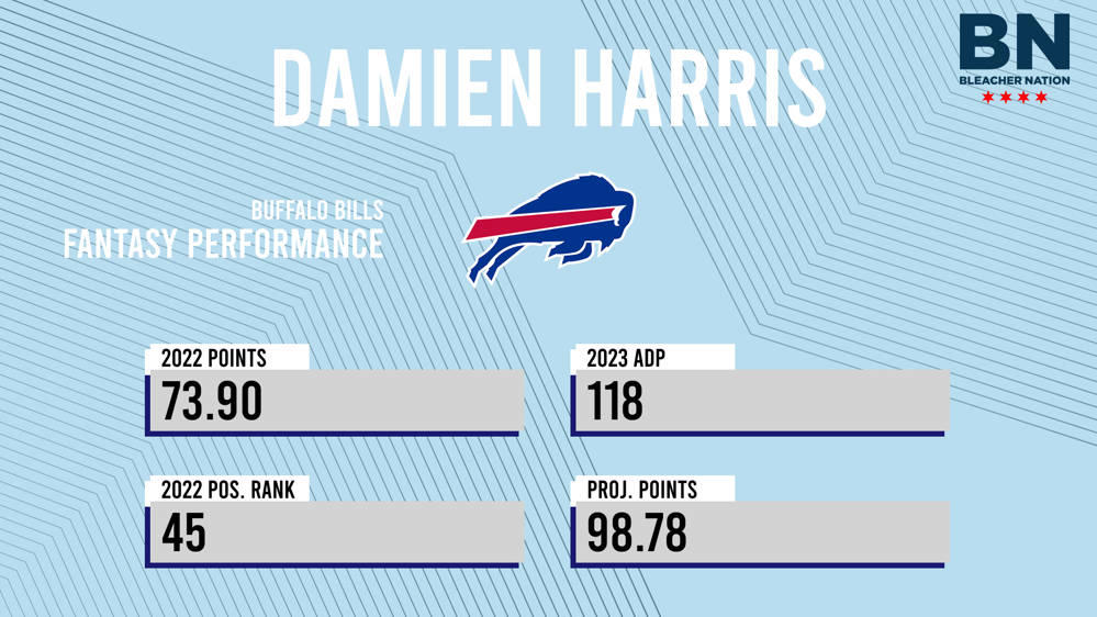 Damien Harris Fantasy: 2023 Outlook, Projections, Stats, Points & ADP -  Bleacher Nation