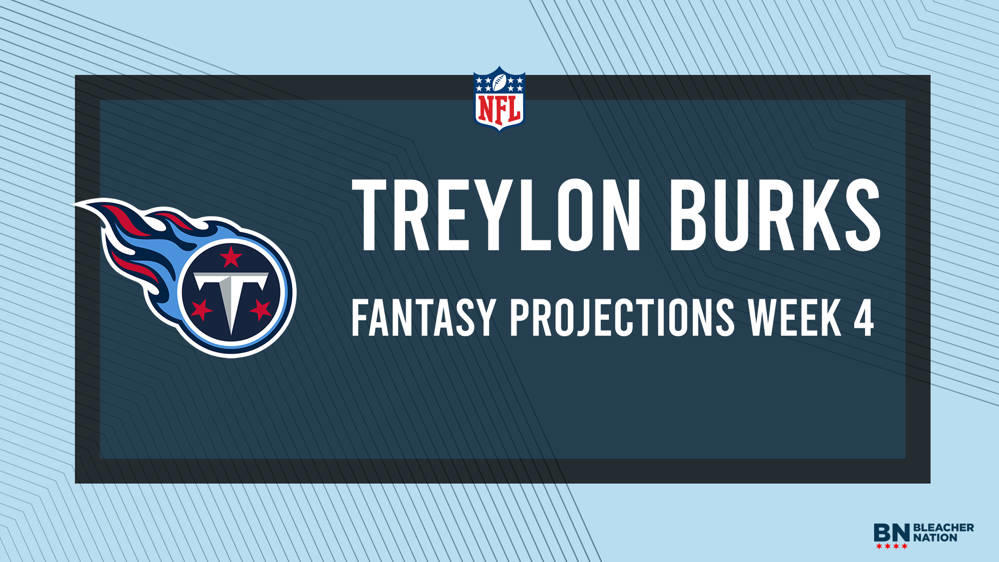 Treylon Burks Fantasy Week 4: Projections vs. Bengals, Points and Stats,  Start or Sit - Bleacher Nation