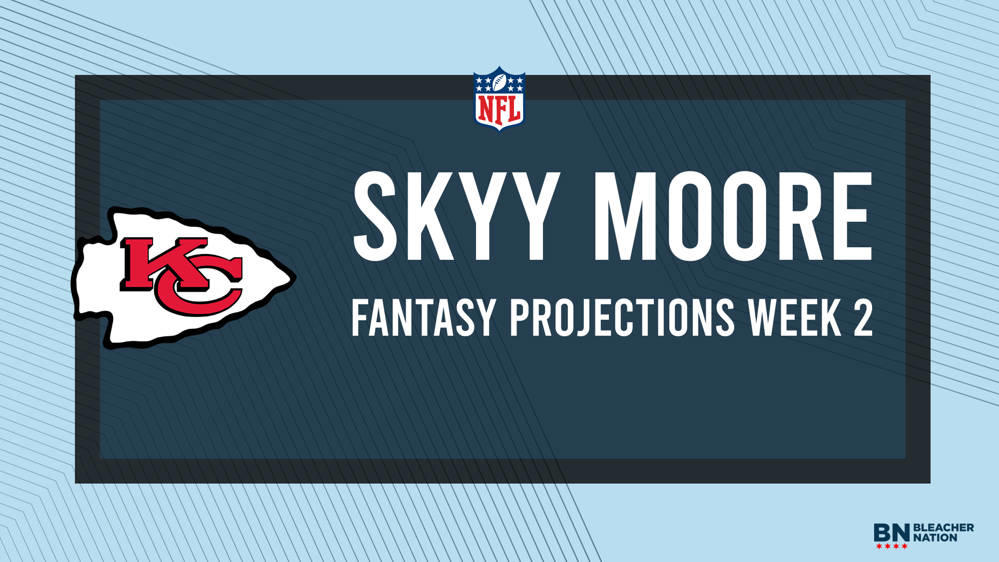 Skyy Moore Fantasy Week 2: Projections vs. Jaguars, Points and Stats, Start  or Sit - Bleacher Nation