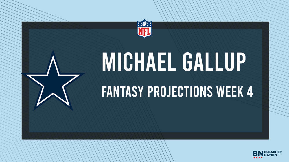 Michael Gallup Fantasy Week 4: Projections vs. Patriots, Points