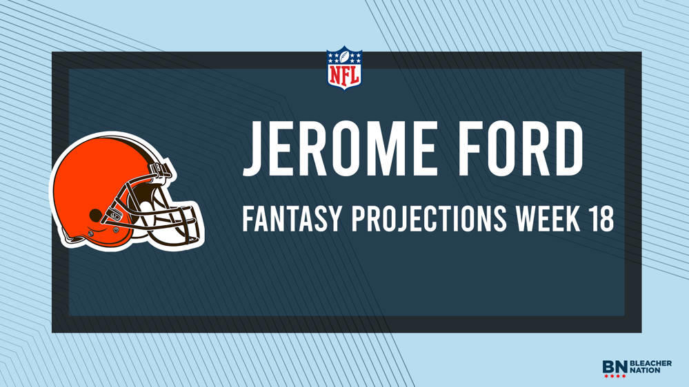 Jerome Ford Fantasy Week 18 Projections vs. Bengals, Points and Stats